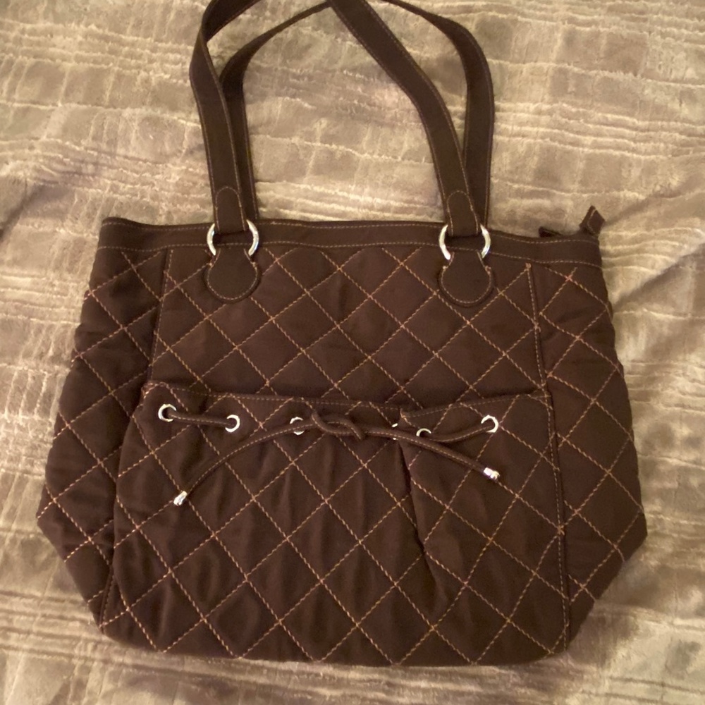 Vera Bradley tote bag - micorfiber brown